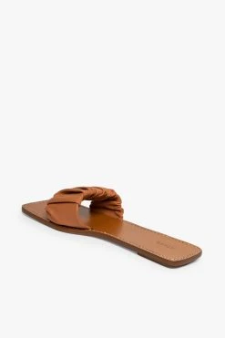 NINA RUCHED SANDAL | TAN -fashion STAUD MAYA RUCHED SANDAL TAN NAPPA SPRING 21 42