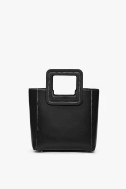 MINI SHIRLEY LEATHER BAG | BLACK -fashion STAUD MINI SHIRLEY BAG BLACK FALL19 1