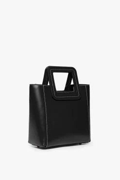 MINI SHIRLEY LEATHER BAG | BLACK -fashion STAUD MINI SHIRLEY BAG BLACK FALL19 4