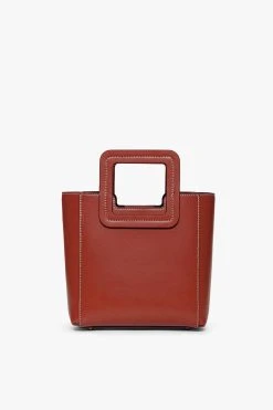 MINI SHIRLEY LEATHER BAG | COGNAC -fashion STAUD MINI SHIRLEY BAG COGNAC FALL19 1