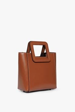 MINI SHIRLEY LEATHER BAG | SADDLE -fashion STAUD MINI SHIRLEY BAG SADDLE FALL19 4