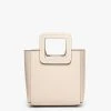 MINI SHIRLEY LEATHER BAG | CREAM