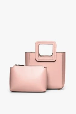 MINI SHIRLEY LEATHER BAG | DARK BLUSH -fashion STAUD MINI SHIRLEY DARK BLUSH CALF NAPPA SPRING 21 3