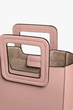 MINI SHIRLEY LEATHER BAG | DARK BLUSH -fashion STAUD MINI SHIRLEY DARK BLUSH CALF NAPPA SPRING 21 6