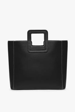 SHIRLEY LEATHER BAG | BLACK 14 SHIRLEY LEATHER BAG | BLACK -fashion STAUD SHIRLEY BAG BLACK FALL19 1