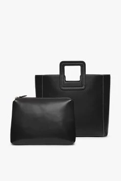 SHIRLEY LEATHER BAG | BLACK 13 SHIRLEY LEATHER BAG | BLACK -fashion STAUD SHIRLEY BAG BLACK FALL19 2
