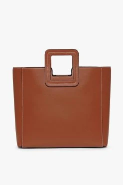 SHIRLEY LEATHER BAG | SADDLE -fashion STAUD SHIRLEY BAG SADDLE FALL19 1