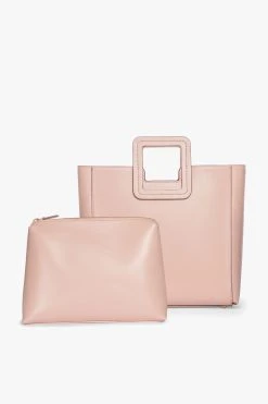 SHIRLEY LEATHER BAG | BLUSH -fashion STAUD SHIRLEY BLUSH RESORT20 3