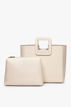 SHIRLEY LEATHER BAG | CREAM -fashion STAUD SHIRLEY CREAM CALF SPRING 21 3