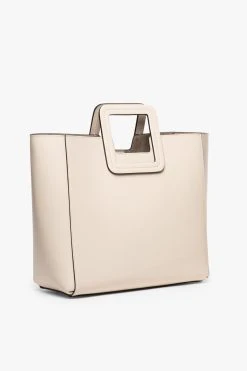 SHIRLEY LEATHER BAG | CREAM -fashion STAUD SHIRLEY CREAM CALF SPRING 21 4