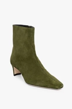 WALLY ANKLE BOOT | OLIVE SUEDE 13 WALLY ANKLE BOOT | OLIVE SUEDE -fashion STAUD WALLY ANKLE BOOT OLIVE SUEDE FALL ECOM 21 1