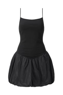 ABLEE DRESS | BLACK -fashion STAUD ABLEEDRESS BLACK ECOM 1