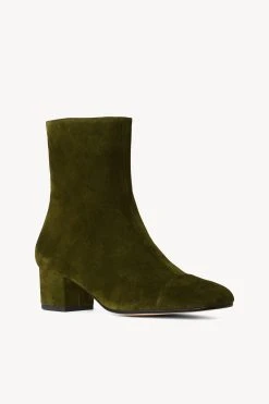 AIMEE SHORT BOOT | OLIVE SUEDE -fashion STAUD AIMEE SHORT BOOT OLIVE FALL 22 ECOM 2