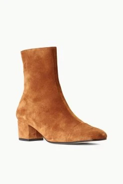 AIMEE SHORT BOOT | TAN SUEDE -fashion STAUD AIMEE SHORT BOOT TAN FALL 22 ECOM 2