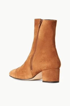 AIMEE SHORT BOOT | TAN SUEDE -fashion STAUD AIMEE SHORT BOOT TAN FALL 22 ECOM 3
