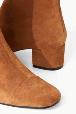 AIMEE SHORT BOOT | TAN SUEDE -fashion STAUD AIMEE SHORT BOOT TAN FALL 22 ECOM 5