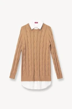 ALDRIN DRESS | CAMEL WHITE -fashion STAUD ALDRIN KNIT DRESS CAMEL WHITE FALL 23 ECOM 1 1