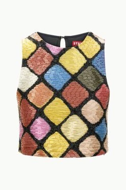 ALORA TOP | DANCE FLOOR -fashion STAUD ALORATOP DANCEFLOOR ECOM 1