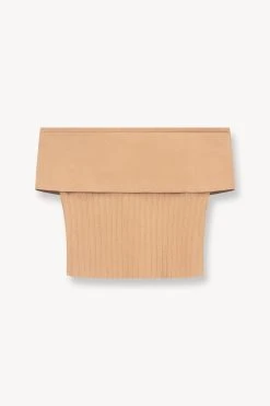 ARTISTRY TOP | CAMEL -fashion STAUD ARTISTRY KNIT TOP CAMEL FALL 23 ECOM 1