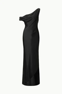 ASHANTI DRESS | BLACK 12 ASHANTI DRESS | BLACK -fashion STAUD ASHANTIDRESS BLACK ECOM 1
