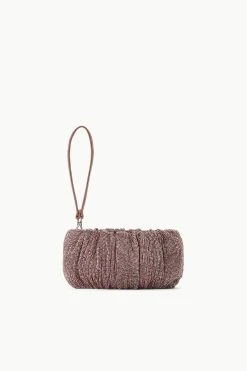 BEADED BEAN BAG | MAHOGANY -fashion STAUD BEADEDBEAN BAG MAHOGANY FALL 23 ECOM 3