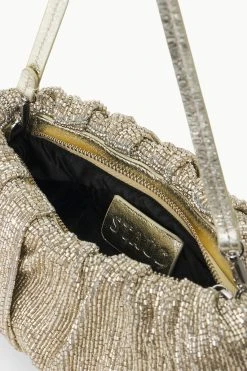 BEADED BEAN BAG | SILVER -fashion STAUD BEADEDBEAN BAG SILVER FALL 23 ECOM 5