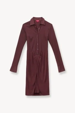 BRENDAN DRESS | BARK -fashion STAUD BRENDAN DRESS BARK SUPF 23 ECOM 1