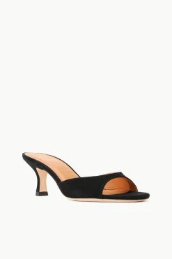 BRIGITTE MULE | BLACK SUEDE -fashion STAUD BRIGITTE MULE BLACK SUPF 23 ECOM 2
