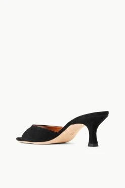 BRIGITTE MULE | BLACK SUEDE -fashion STAUD BRIGITTE MULE BLACK SUPF 23 ECOM 3