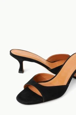 BRIGITTE MULE | BLACK SUEDE -fashion STAUD BRIGITTE MULE BLACK SUPF 23 ECOM 4