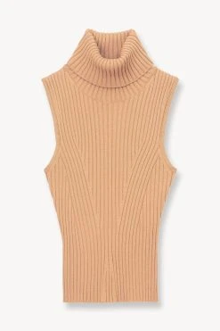 CALLUM TOP | CAMEL -fashion STAUD CALLUM SWEATER CAMEL FALL 23 ECOM 1
