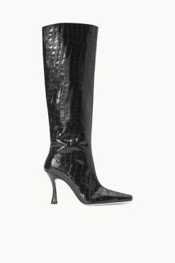 CAMI BOOT | BLACK CROC EMBOSSED