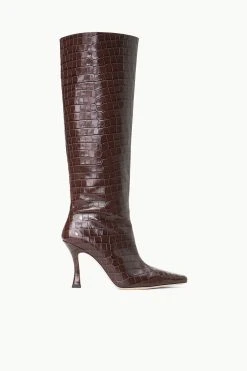 CAMI BOOT | ESPRESSO CROC EMBOSSED