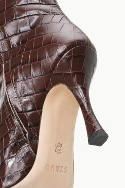 CAMI BOOT | ESPRESSO CROC EMBOSSED -fashion STAUD CAMI BOOT ESPRESSO FALL 23 ECOM 4