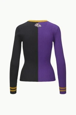 THE STAUD NFL CARGO SWEATER | BALTIMORE RAVENS -fashion STAUD CARGOSWEATERXNFL SWEATER BALTIMORERAVENS FANATICS 23 ECOM 2