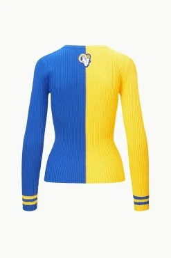 THE STAUD NFL CARGO SWEATER | LOS ANGELES RAMS -fashion STAUD CARGOSWEATERXNFL SWEATER LOSANGELESRAMS FANATICS 23 ECOM 2
