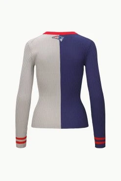 THE STAUD NFL CARGO SWEATER | NEW ENGLAND PATRIOTS -fashion STAUD CARGOSWEATERXNFL SWEATER NEWENGLANDPATRIOTS FANATICS 23 ECOM 2