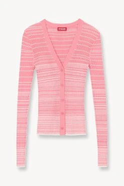 CARGO SWEATER | CORAL PINK WHITE -fashion STAUD CARGO SWEATER CORAL PINK WHITE SUPF 23 ECOM 1