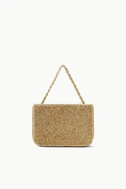 CARMEN BEADED BOX BAG | GOLD