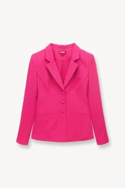 CARSON BLAZER | MAGENTA 12 CARSON BLAZER | MAGENTA -fashion STAUD CARSON BLAZER MAGENTA SPRING 23 ECOM 1
