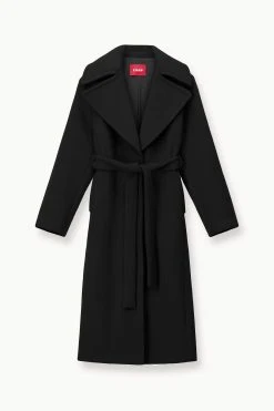 CARVER COAT | BLACK -fashion STAUD CARVER COAT BLACK FALL 23 ECOM 1