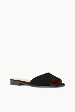 CASPIAN SLIDE | BLACK SUEDE -fashion STAUD CASPIAN SLIDE BLACK SUPF 23 ECOM 2
