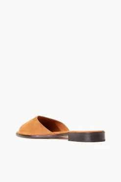 CASPIAN SLIDE | TAN SUEDE -fashion STAUD CASPIAN SLIDE TANSUEDE SUPF 23 ECOM 3