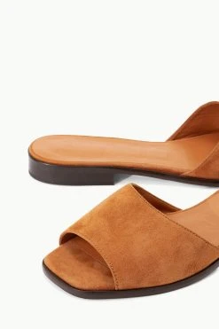CASPIAN SLIDE | TAN SUEDE -fashion STAUD CASPIAN SLIDE TANSUEDE SUPF 23 ECOM 4