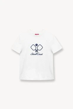 BACKHAND TOP | WHITE -fashion STAUD COURT TEE WHITE SUPF 23 ECOM 1