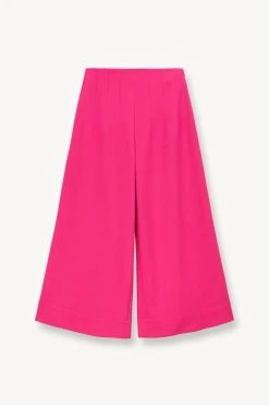 CROPPED CALEB PANT | MAGENTA -fashion STAUD CROPPED CALEB PANT MAGENTA SPRING 23 ECOM 1