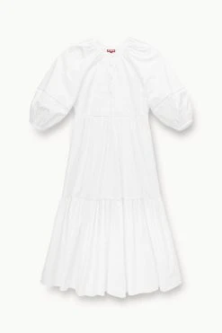 DEMI DRESS | WHITE -fashion STAUD DEMI DRESS WHITE SPRING 23 ECOM 1 1