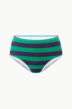 DEVON HIGH RISE BIKINI BOTTOM | CABANA STRIPE MULTI -fashion STAUD DEVON HI RISE BIKINI BOTTOM CABM SUPF 23 ECOM 1
