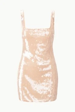 ECLIPSE DRESS | BEIGE -fashion STAUD ECLIPSEDRESS BEIGE ECOM 1