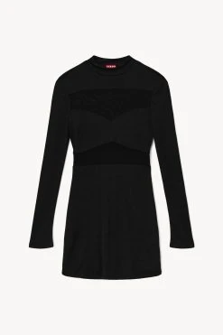 MINI FALCON DRESS | BLACK -fashion STAUD FALCON DRESS BLACK FALL 22 ECOM 1